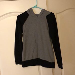 Forever 21- black & gray lightweight hoodie